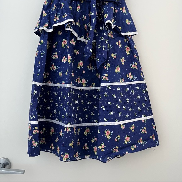 NWOT Gunne Sax x ModCloth Twirling Moments Blue Floral Peplum Dress S - Picture 11 of 16